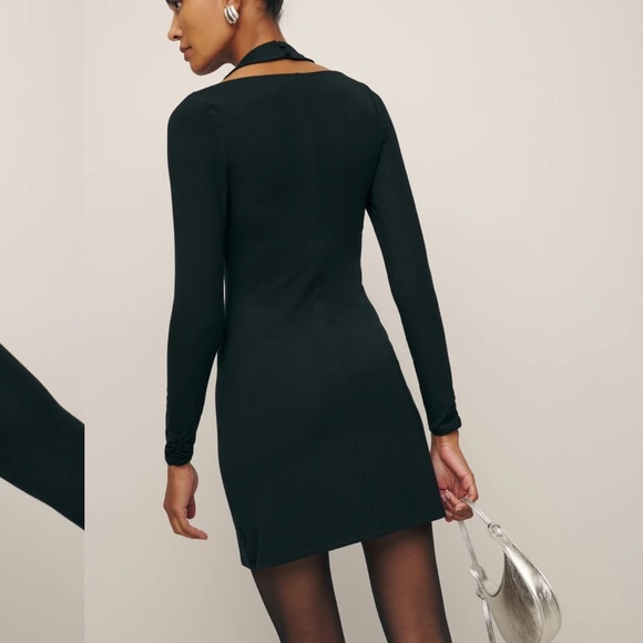 NWT Reformation Black Midi dress - Picture 8 of 8